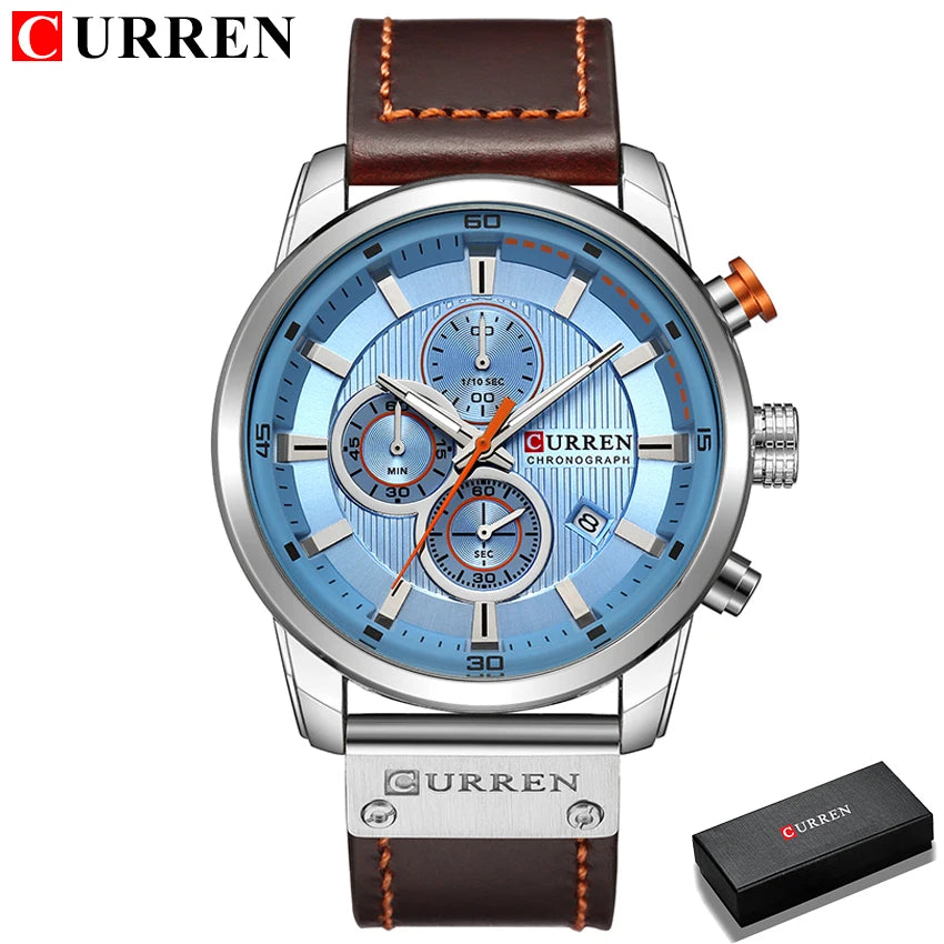 Relógio Masculino de Quartzo Curren Fashion Date