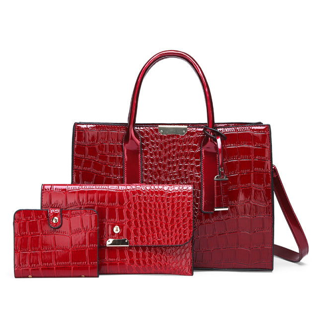 Bolsa Feminina Modelo Nelly + 2 Carteiras de Brinde
