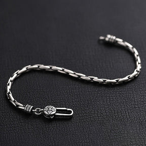Pulseira Masculina Stilo Banhado a Prata